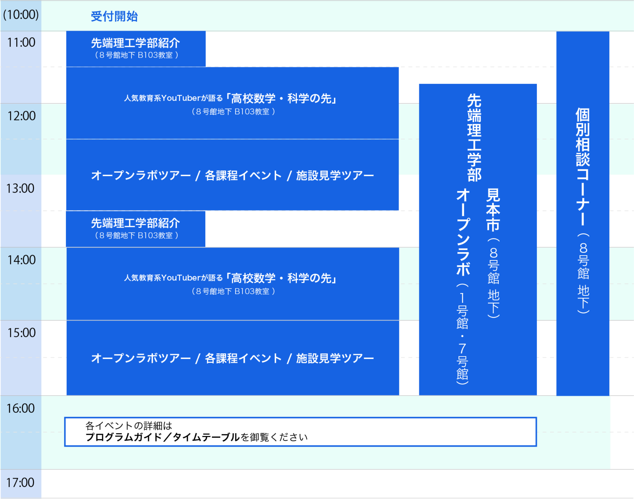 8/24土 タイムテーブル