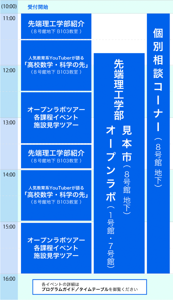 8/24土 タイムテーブル